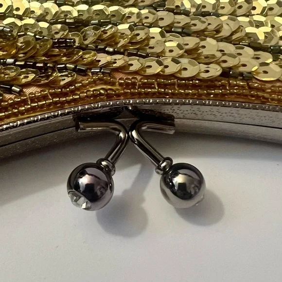 Stunning peacock design shimmery glitzy clutch - handbag - purse - Picture 6 of 8